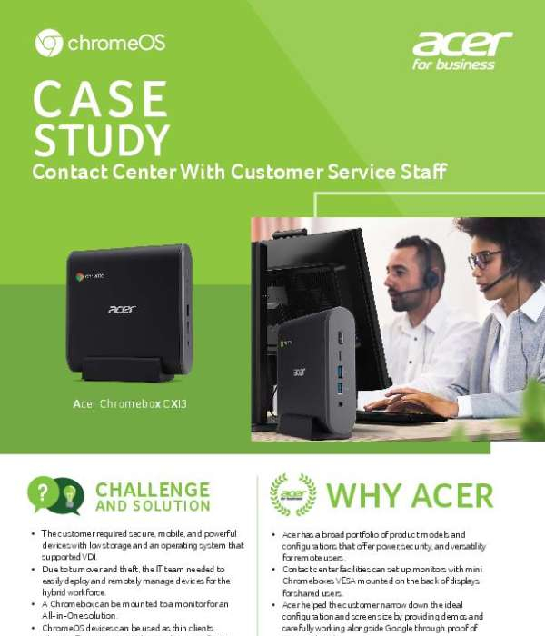 Contact Center with Customer Service Staff