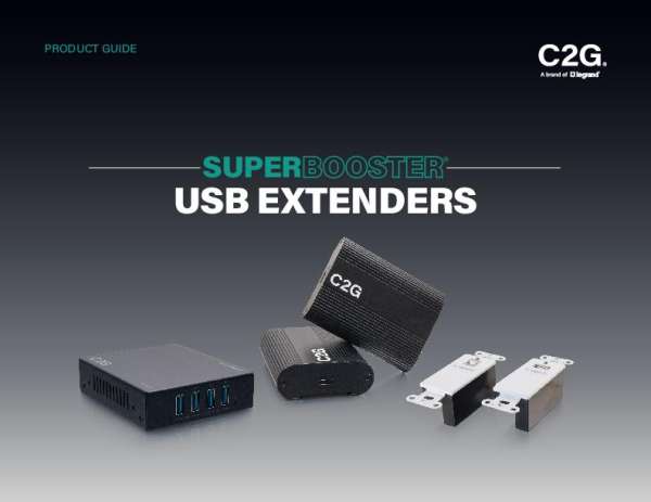C2G Superbooster USB Extender Product Guide