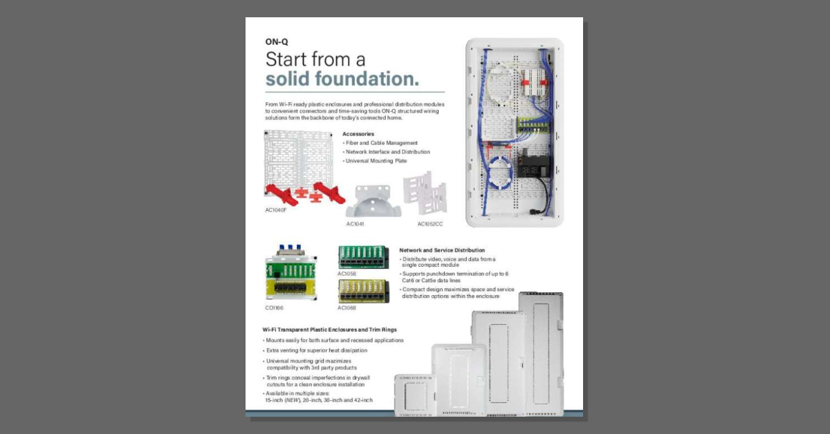 On-Q: Start from a solid foundation.